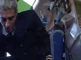 Hard sex film with very great stewardesses