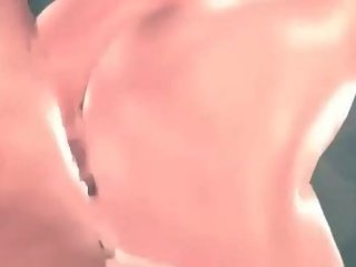 Agung bokong animasi pornografi manis tertutup dari di belakang mendapat tetesan sperma