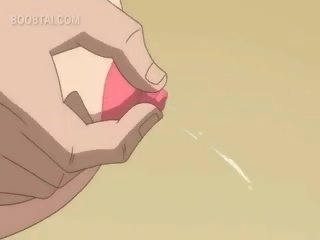 Nahý ryšavý anime mladý žena foukání šachta v sixtynine