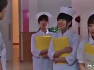 Bewitching Asian Nurse Gets Her Pussy Rubbed Part5