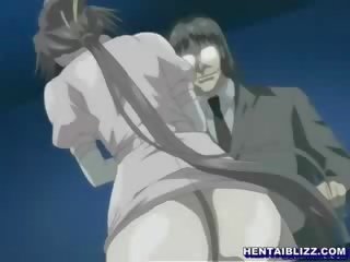 Renteng hentai perawat with a muzzle get whipped by medhis person