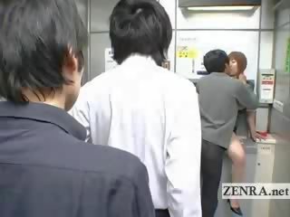 Bizarre Japanese post office offers busty oral xxx clip ATM