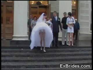 Amateur bride babe gf voyeur upskirt exgf wife Lolly Pop wedding doll public real ass Pantyhose nylon Nude