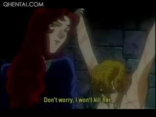 Animasi pornografi menjijikan nona menyiksa sebuah rambut pirang seks klip budak di chains